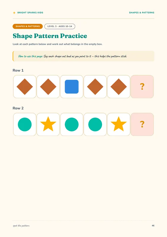 Sample activity page